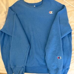 Champion Women's Crewneck Sweater in Blue
